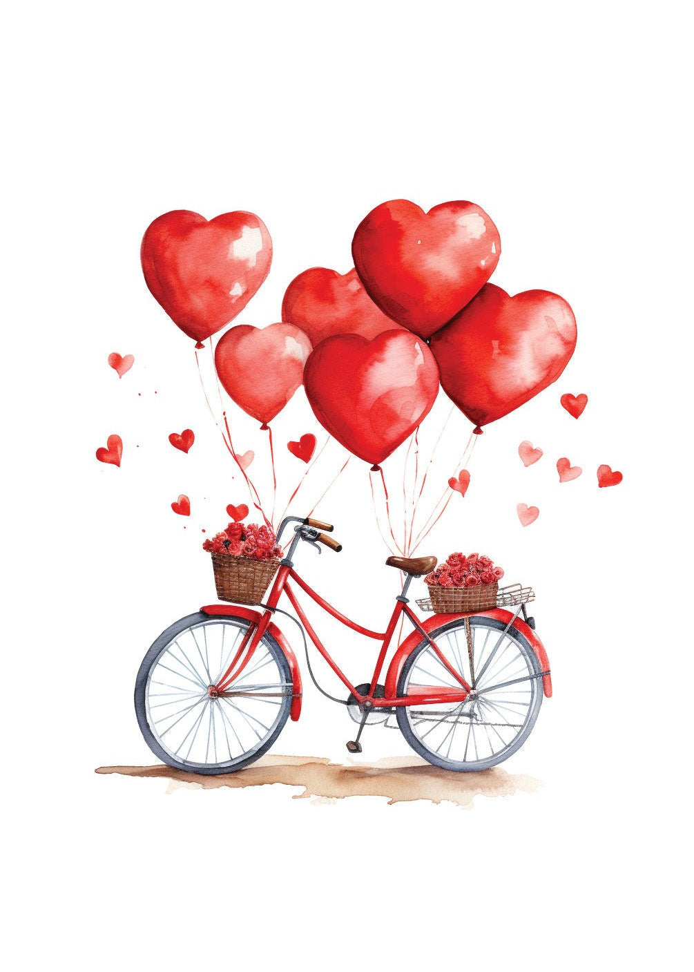 Valentine's Day Bike Ride Card - FreshCut Paper