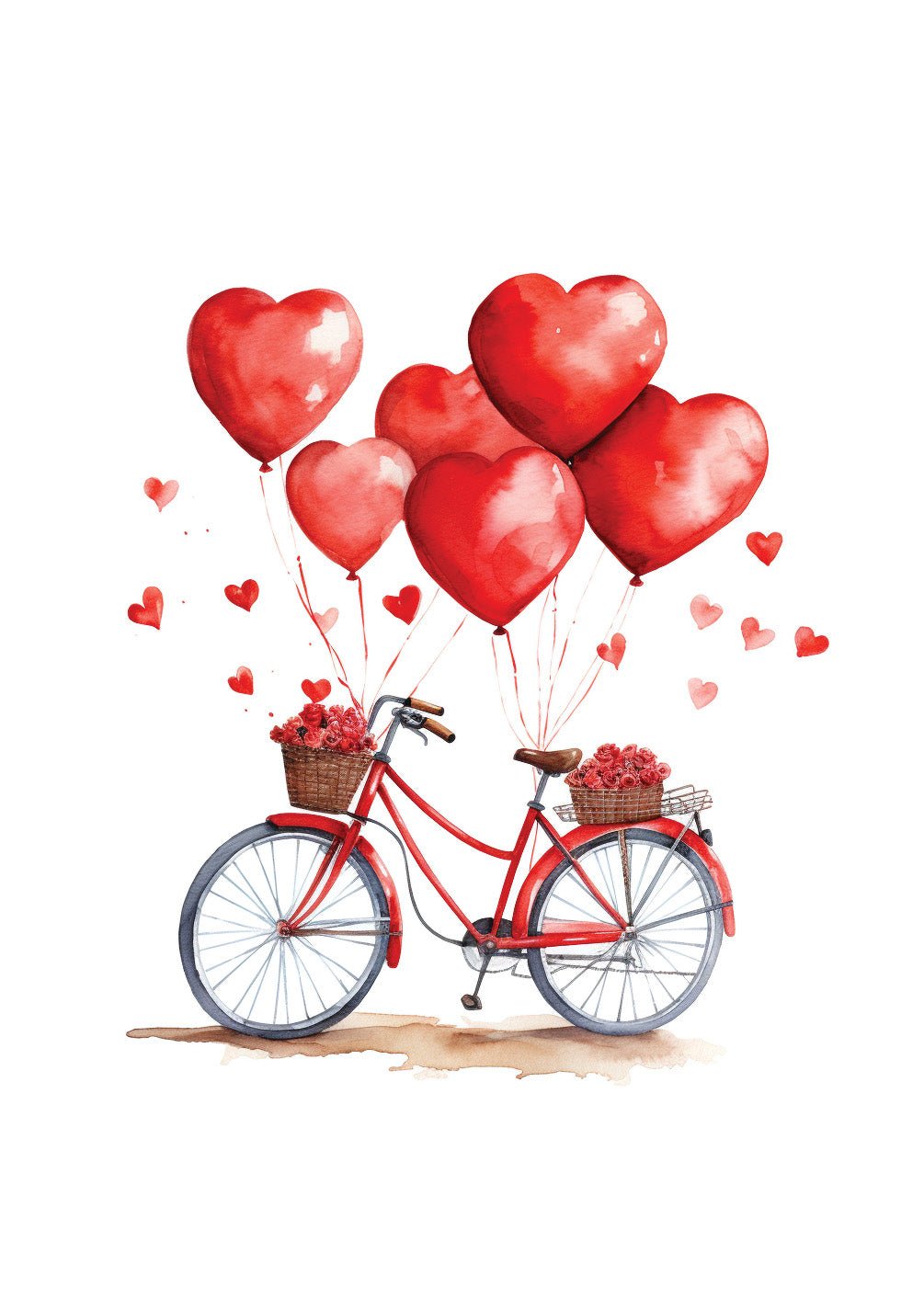 Valentine's Day Bike Ride Card - FreshCut Paper