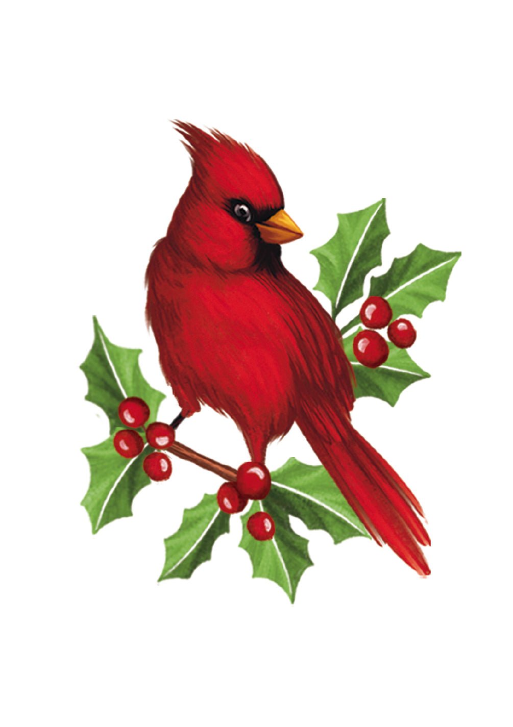 Winter Cardinal Card - FreshCut Paper