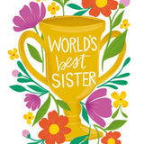 World's Best Sister Card - FreshCut Paper