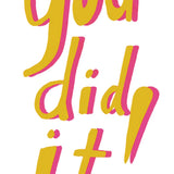 You Did It! Card - FreshCut Paper