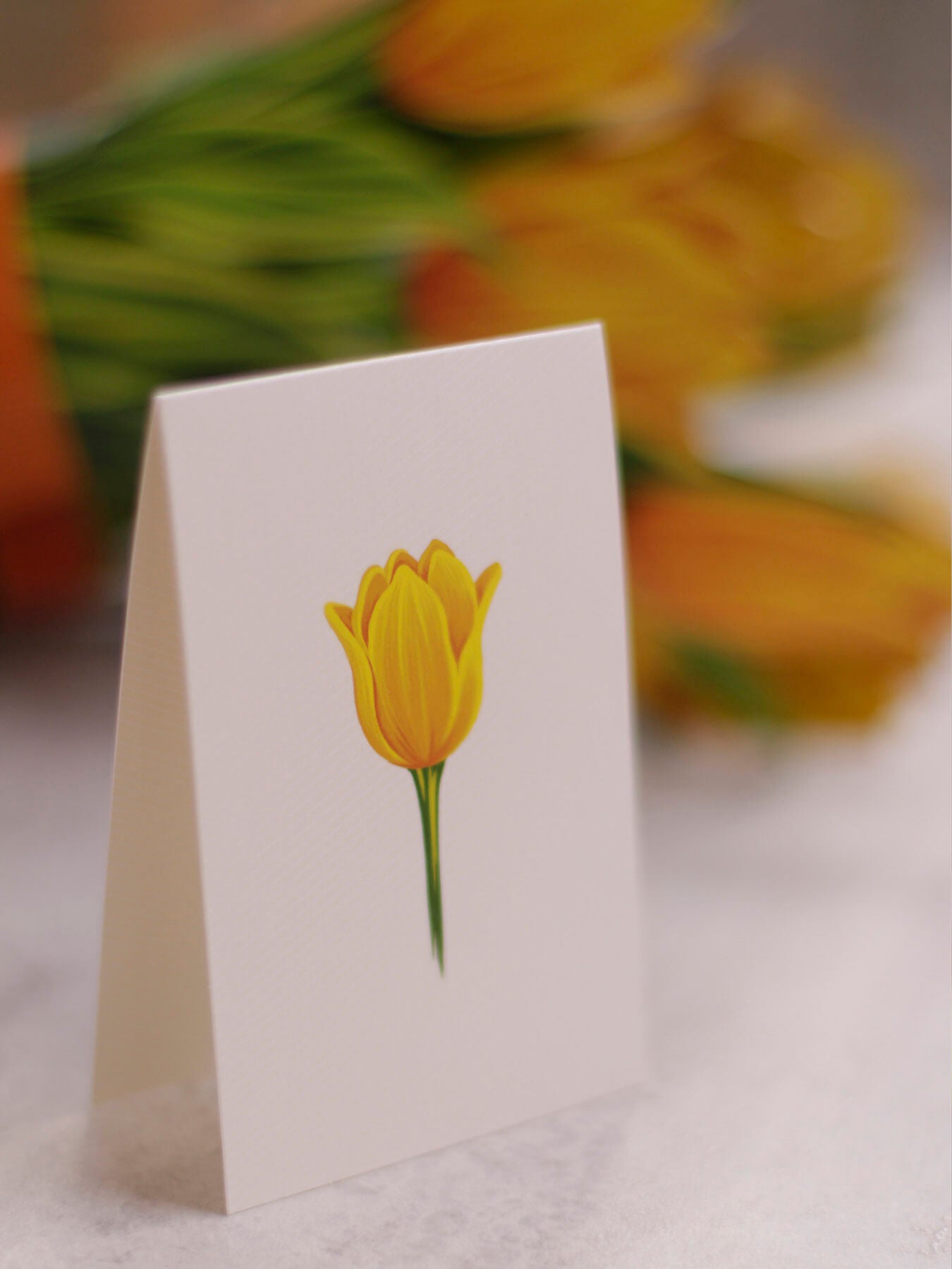 Freshcut Paper 3751 Yellow Tulip Pop Up Flowers